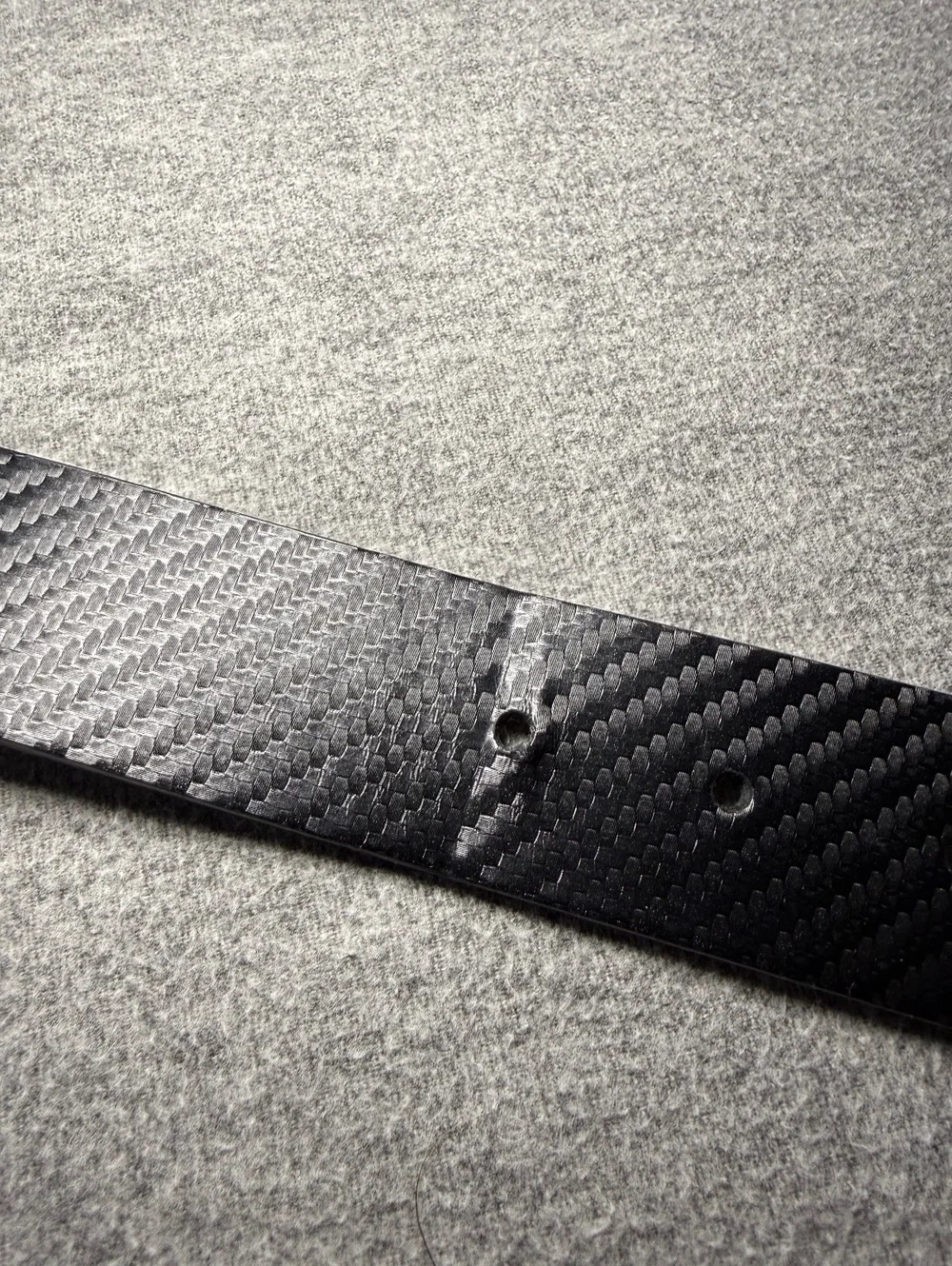 Nike Black Carbon Fiber Pattern Leather Belt Black Buckle Men’s Size 36